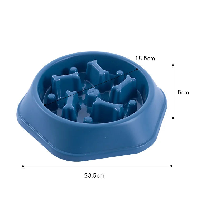 Slow Feeder Dog Bowl for Medium Dogs Anti-Choking Dog Dishes Puzzle Food Bowl Pets Puppy Accessories Non Slip Slow Feeding Bowl