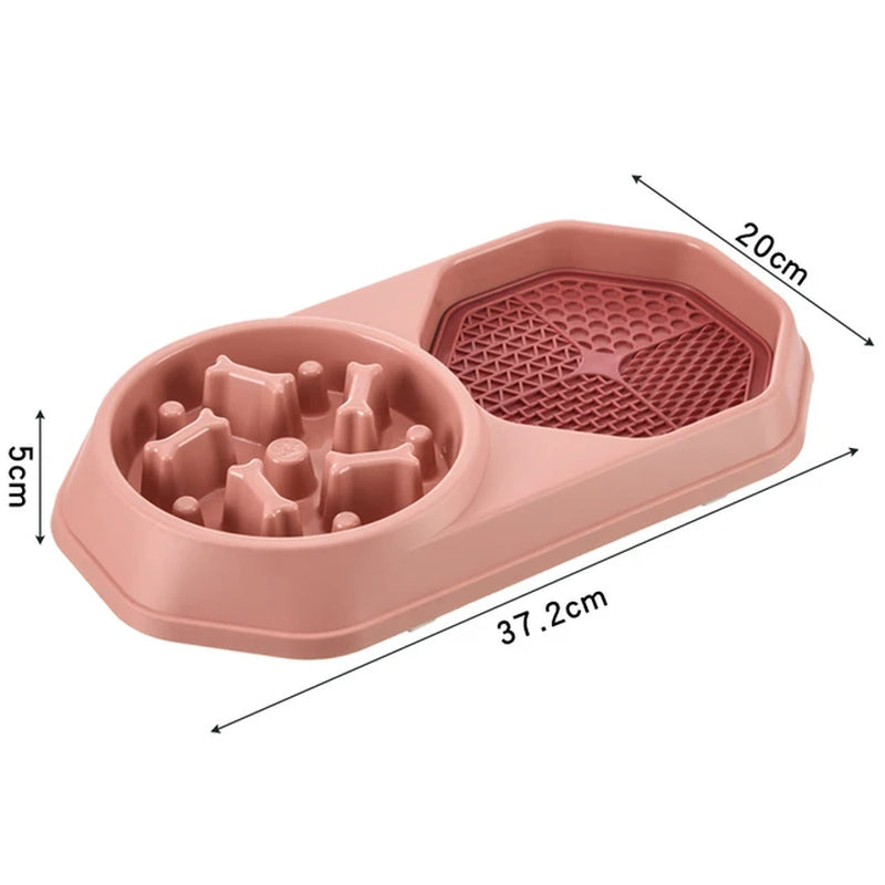 Slow Feeder Dog Bowl for Medium Dogs Anti-Choking Dog Dishes Puzzle Food Bowl Pets Puppy Accessories Non Slip Slow Feeding Bowl