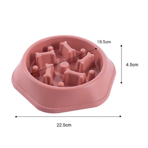 Slow Feeder Dog Bowl for Medium Dogs Anti-Choking Dog Dishes Puzzle Food Bowl Pets Puppy Accessories Non Slip Slow Feeding Bowl