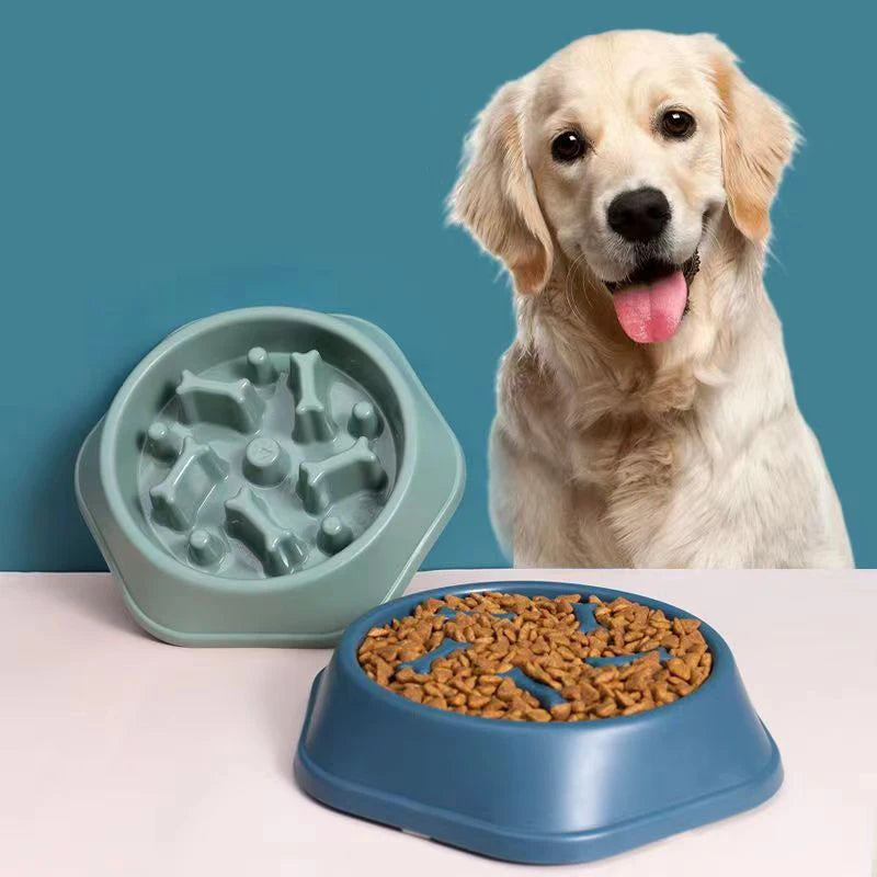 Slow Feeder Dog Bowl for Medium Dogs Anti-Choking Dog Dishes Puzzle Food Bowl Pets Puppy Accessories Non Slip Slow Feeding Bowl