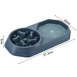 Slow Feeder Dog Bowl for Medium Dogs Anti-Choking Dog Dishes Puzzle Food Bowl Pets Puppy Accessories Non Slip Slow Feeding Bowl